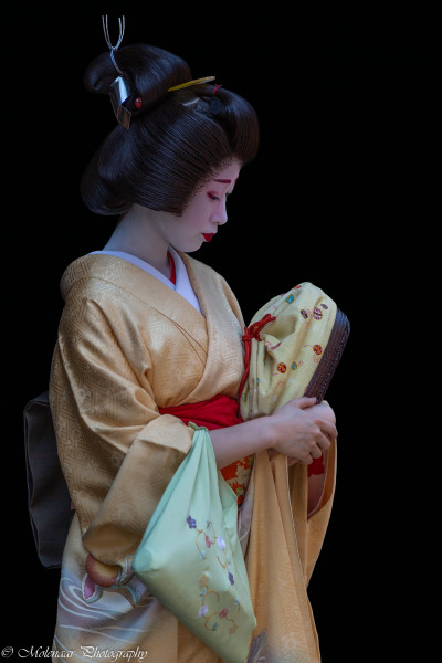 Geisha in Kyoto, ontmoeting op straat