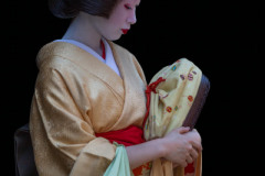 Geisha in Kyoto, ontmoeting op straat